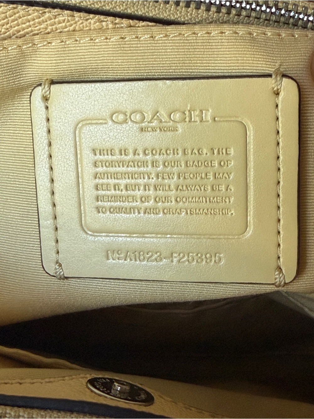 Coach Yellow Pebble Leather Crossbody - Picture 5 of 5